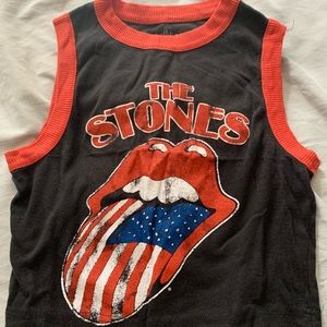 New Without Tags! Rolling Stones Crop Top